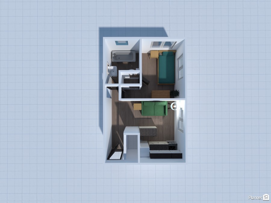 Deluxe 1 Bed Layout #5624425 by Kati Brown