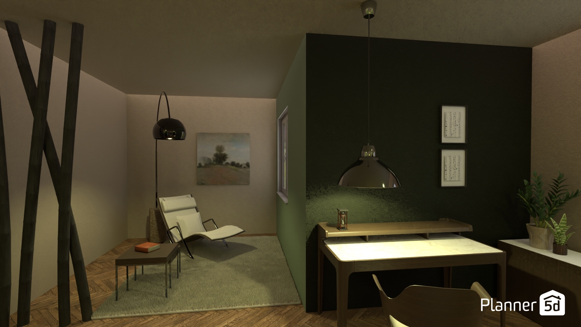 Refugio contemporáneo: luz cálida y contraste en espacio híbrido #34229652 by Yolanda Infante Garrido