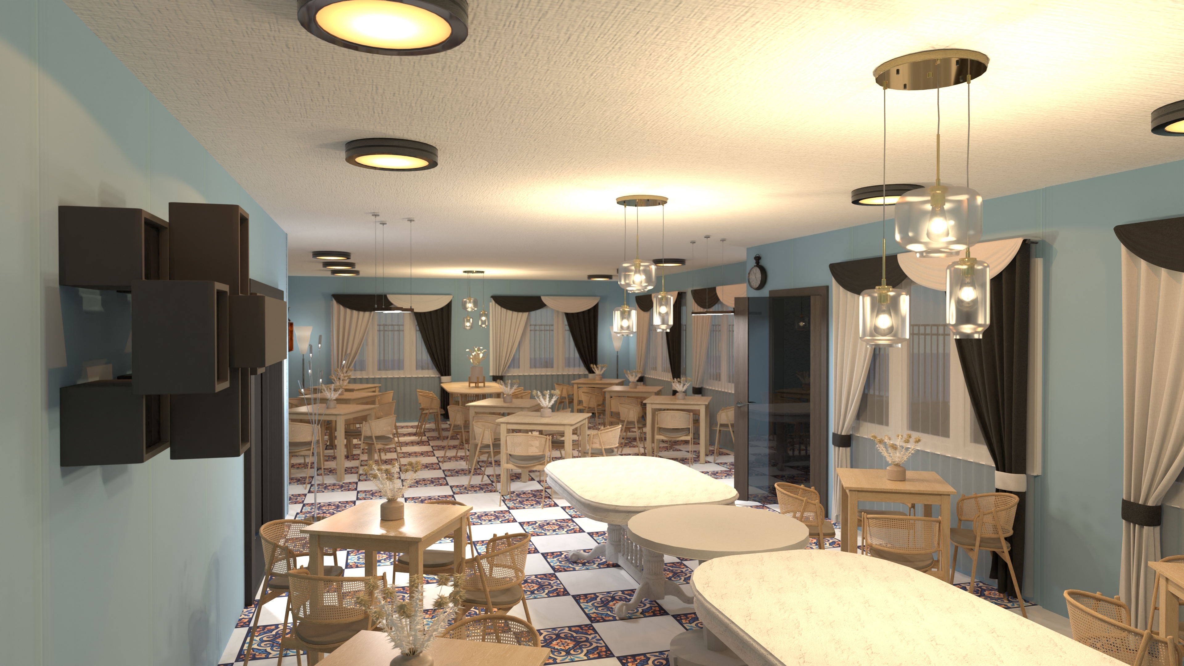 Copy of Copy of Restaurant Spatial Layout - Free Online Design | 3D ...