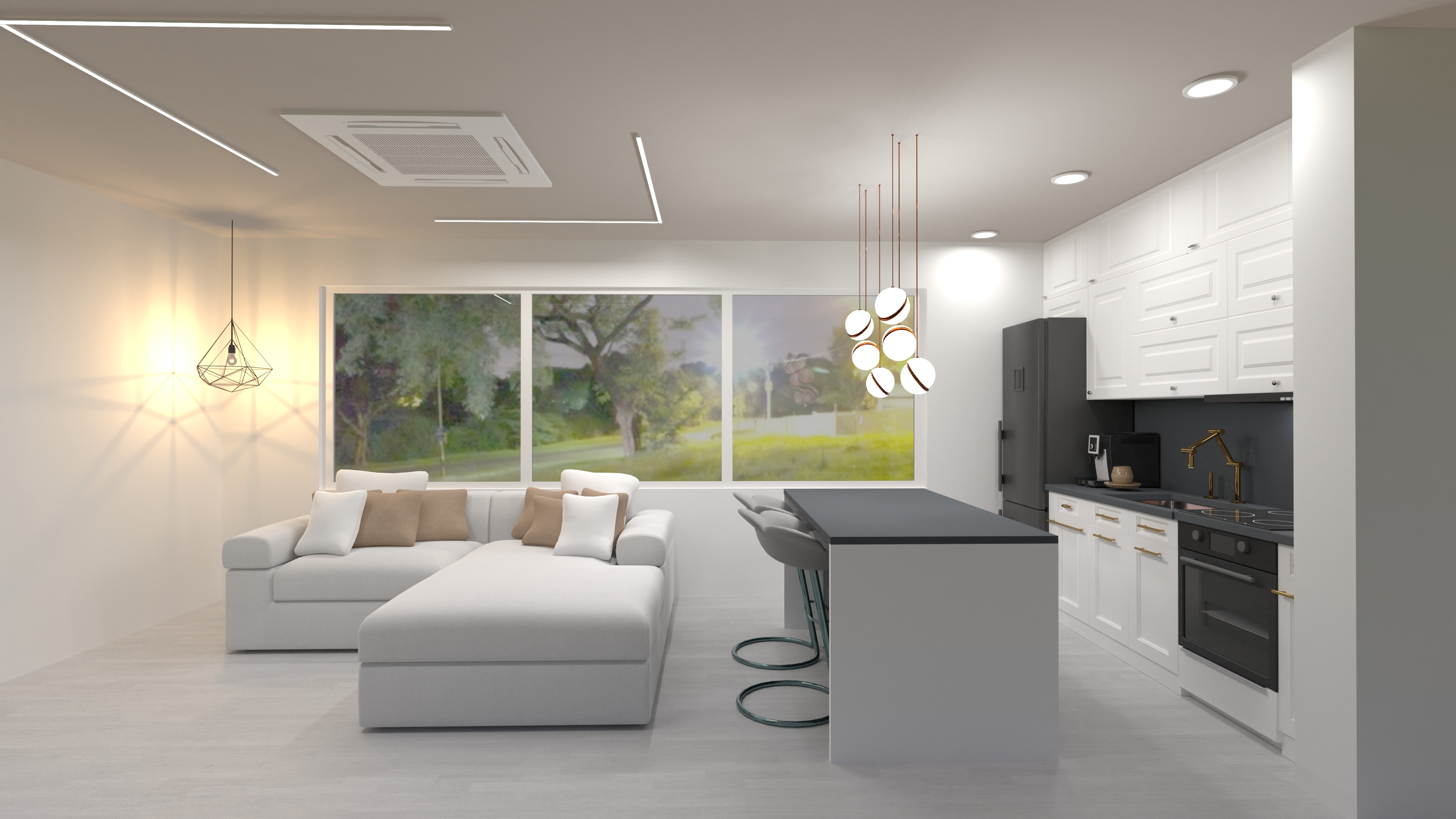 Kitchen open space #21319374 by Paula