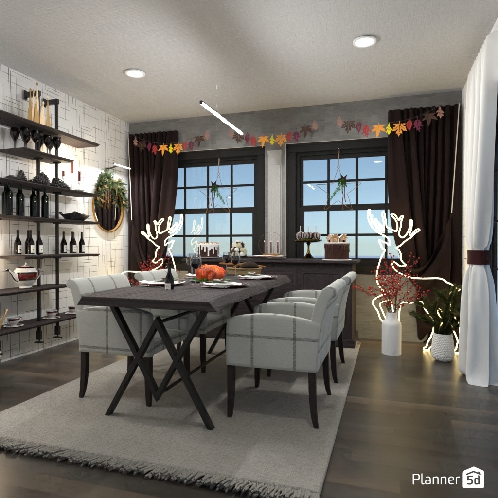 DB: Thanksgiving Day - room shell copy #23407243 by Editors Choice