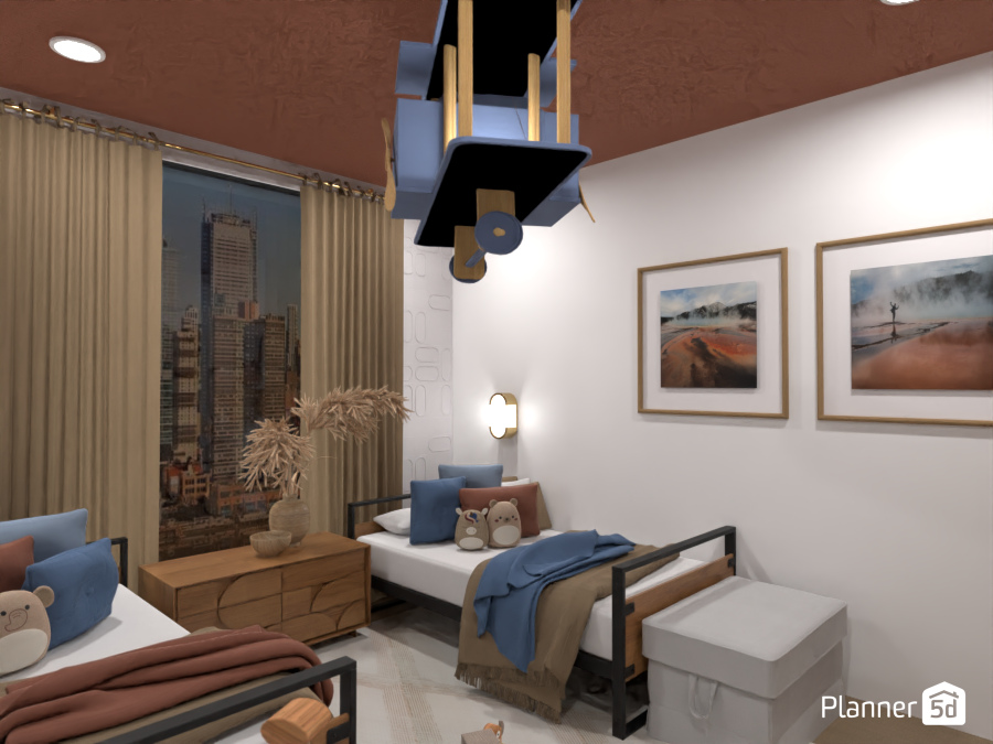 The Kid's Room from the Modern Coastal Apartment #14770875 by Darina Doncheva