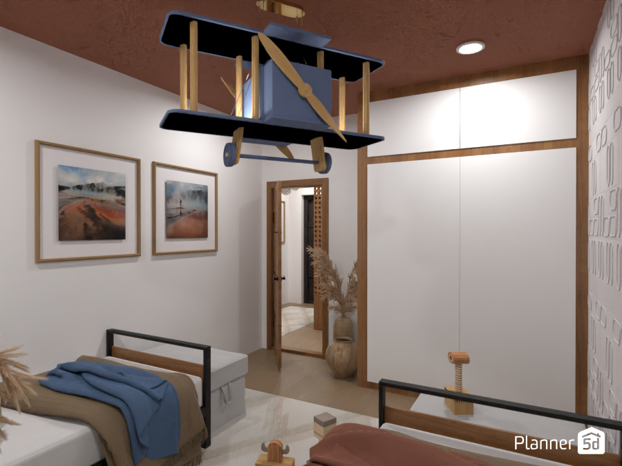 The Kid's Room from the Modern Coastal Apartment #14770887 by Darina Doncheva