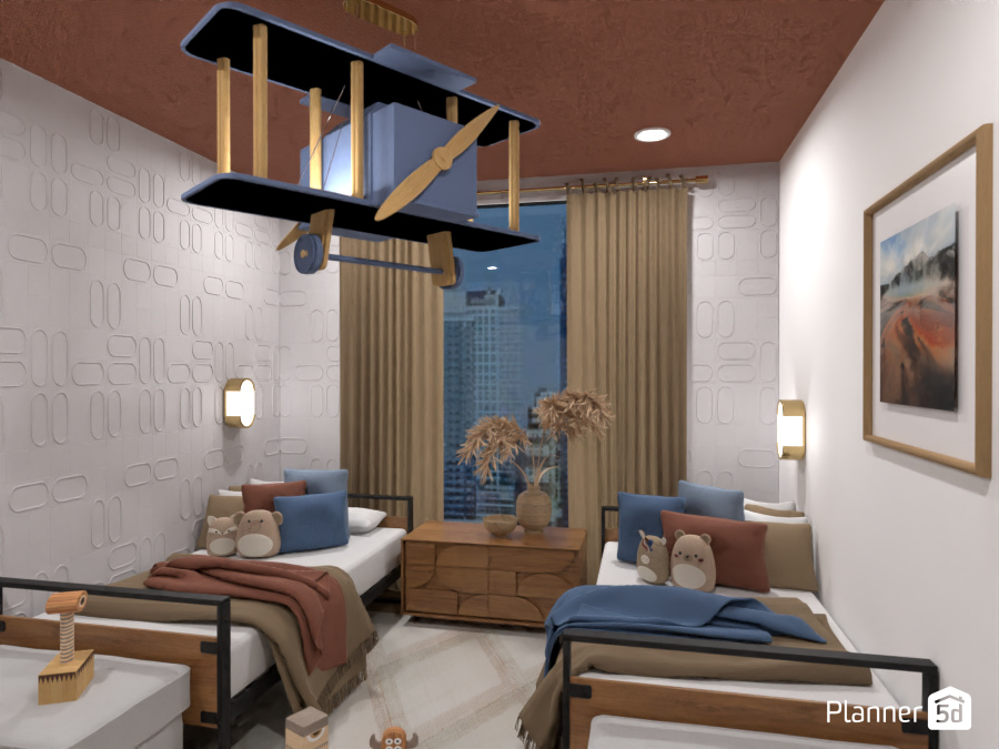 The Kid's Room from the Modern Coastal Apartment #14772871 by Darina Doncheva