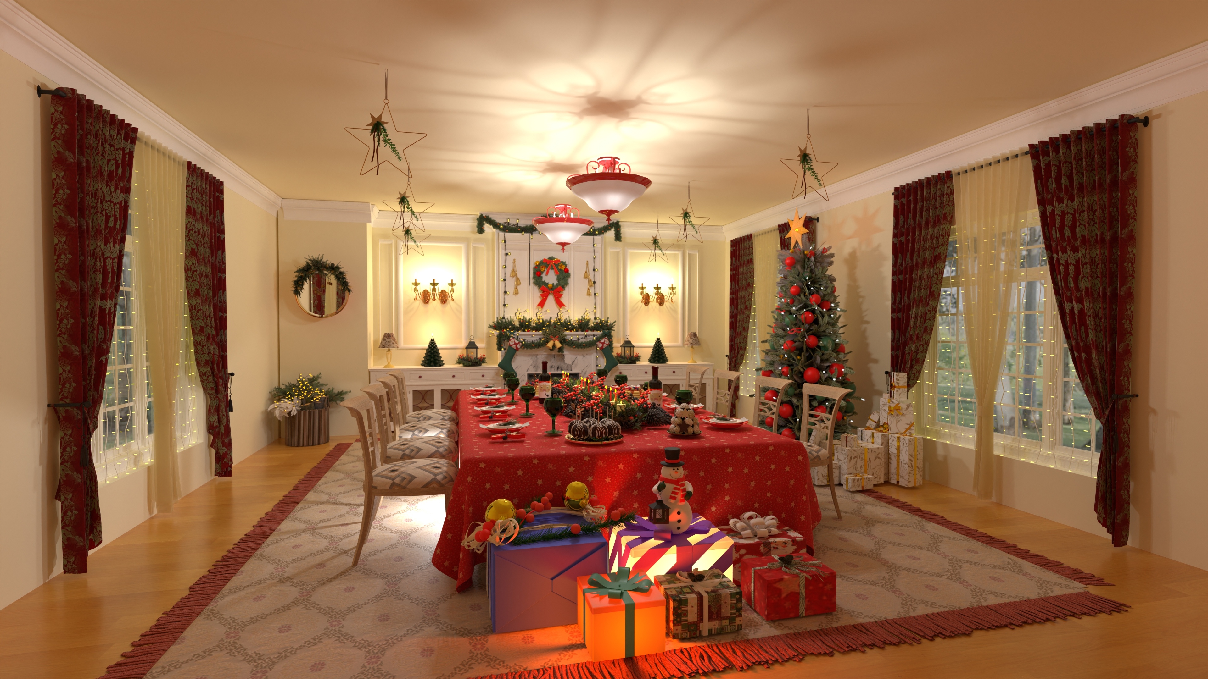 Christmas dinning room #23334562 by MariaCris