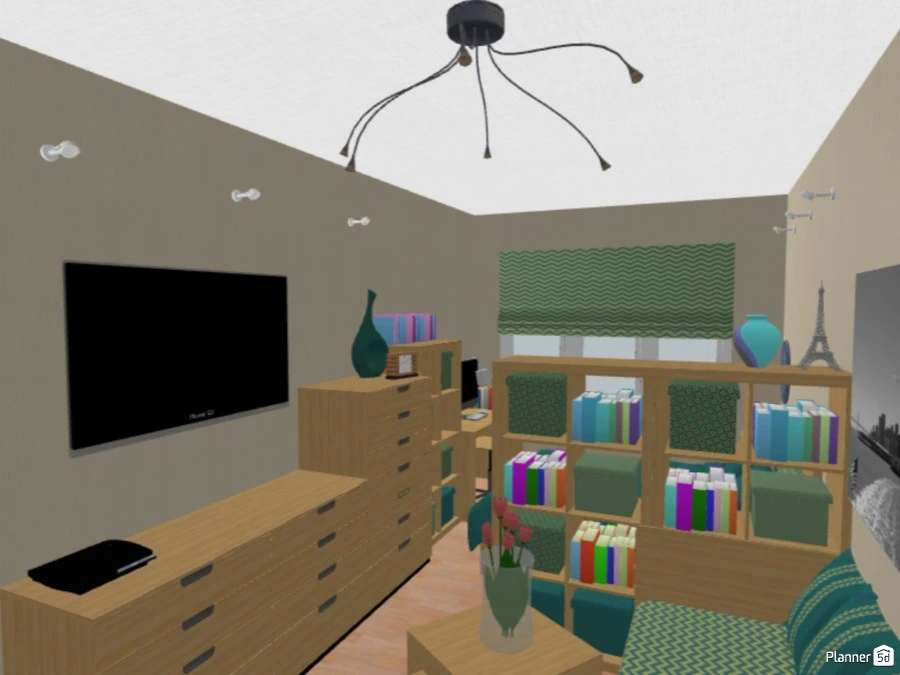 Спальня-гостинная-кабинет #65166 by POLINA TURINSKAYA