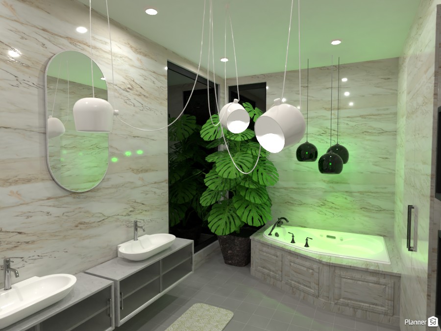 Green bathroom. 4603411 by Huzaifah Al-Quraishi image