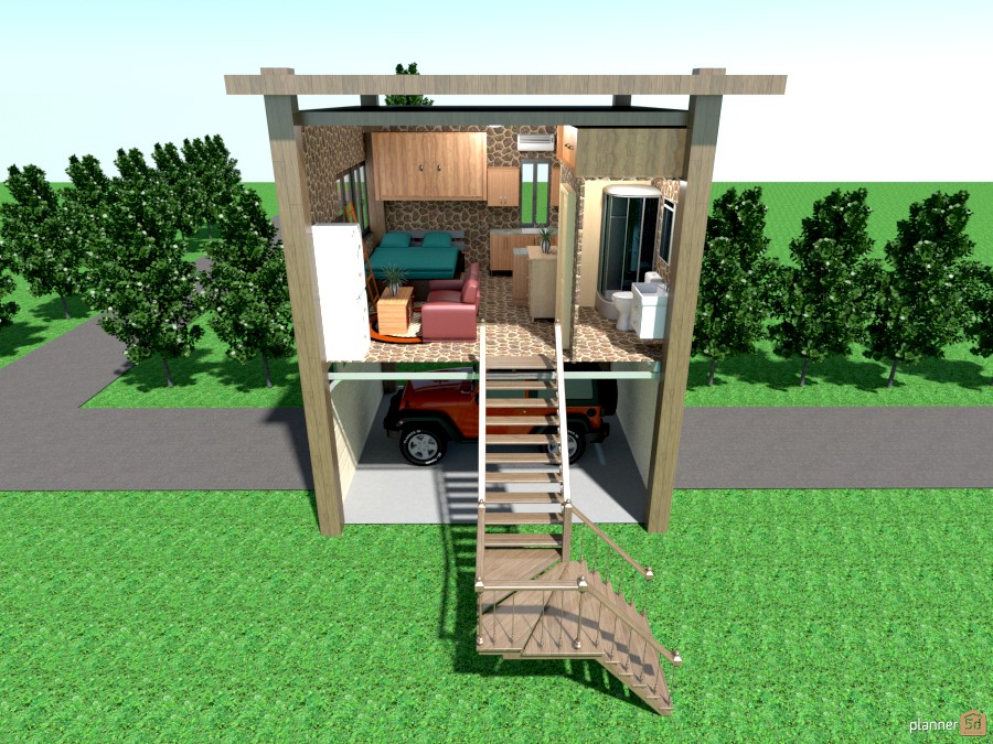 269 sq ft tiny house on stiltes #900942 by Joy Suiter