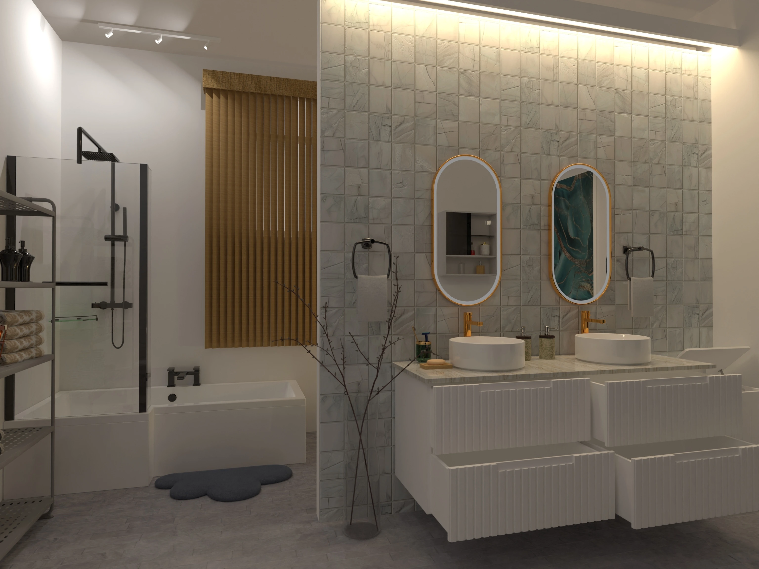 Luminous Washroom design #154046 by Ay.ha Irfan