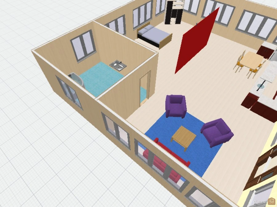 casa com 2 quartos e 2 banheros #2917828 by Nathy Lima