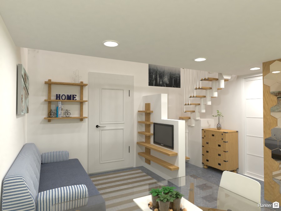 Small holiday apartment- Living room #3444625 by Elena Z