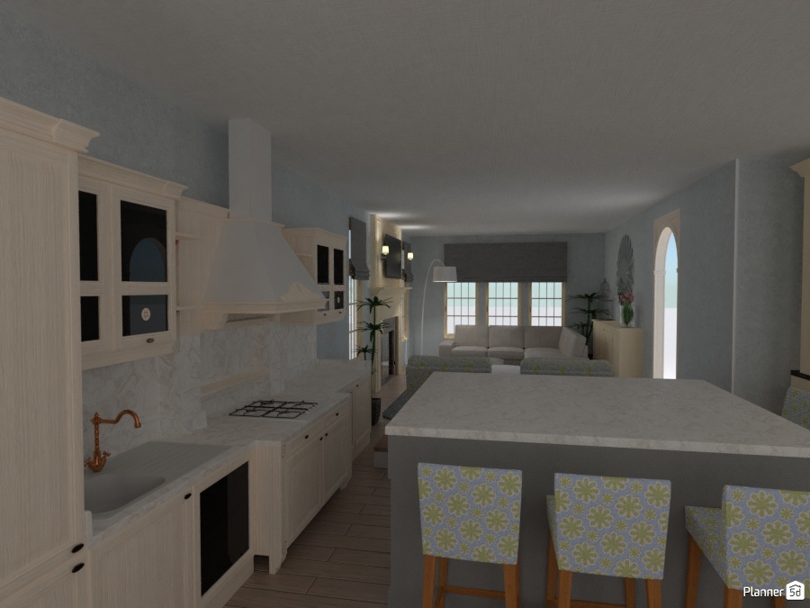 Kitchen Family Room Combo #2066032 by Anonymous