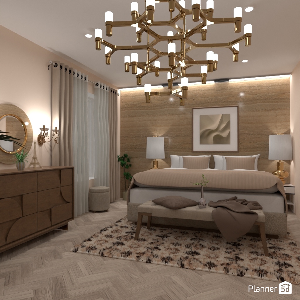 Luxury bedroom interior #3400148 by Editors Choice