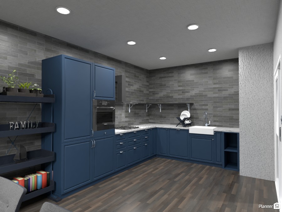 Dark Kitchen #3444706 by VictoriaWiltshire Interiors