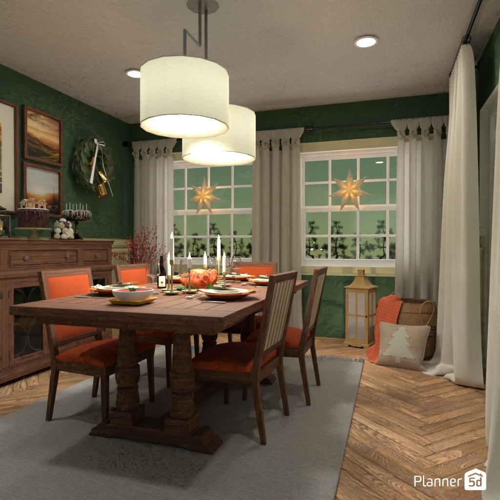 DB: Thanksgiving Day - room shell copy #23420251 by Editors Choice