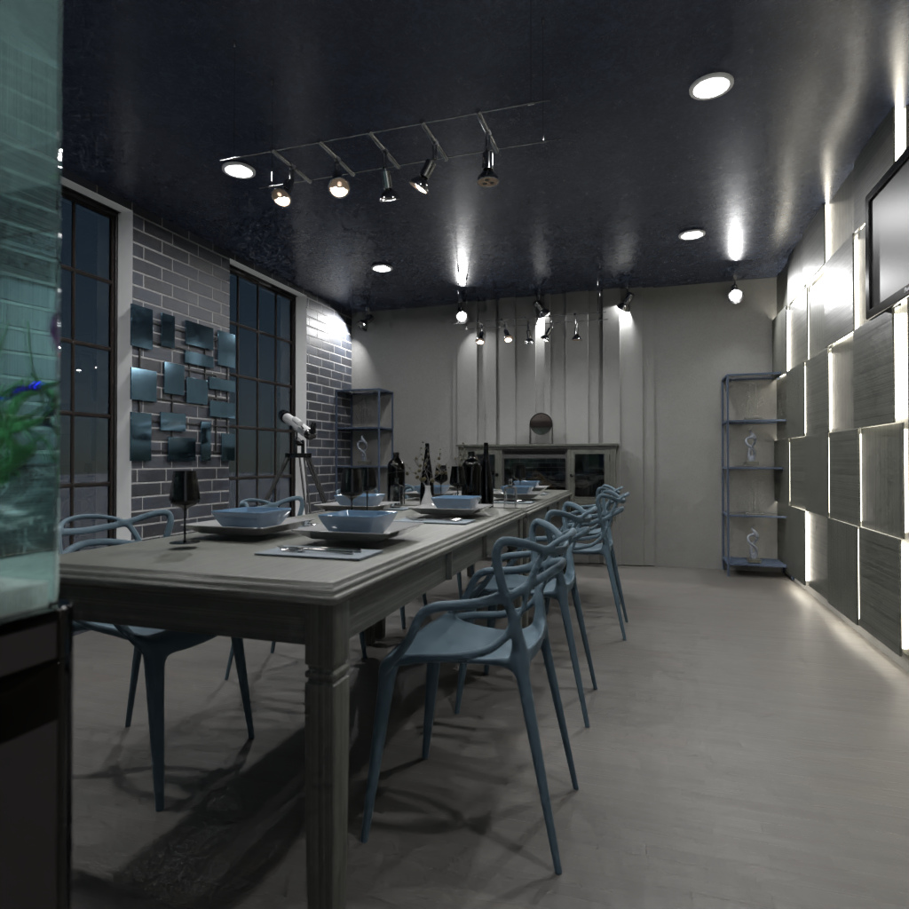 Industrial dining room #12605599 by Editors Choice