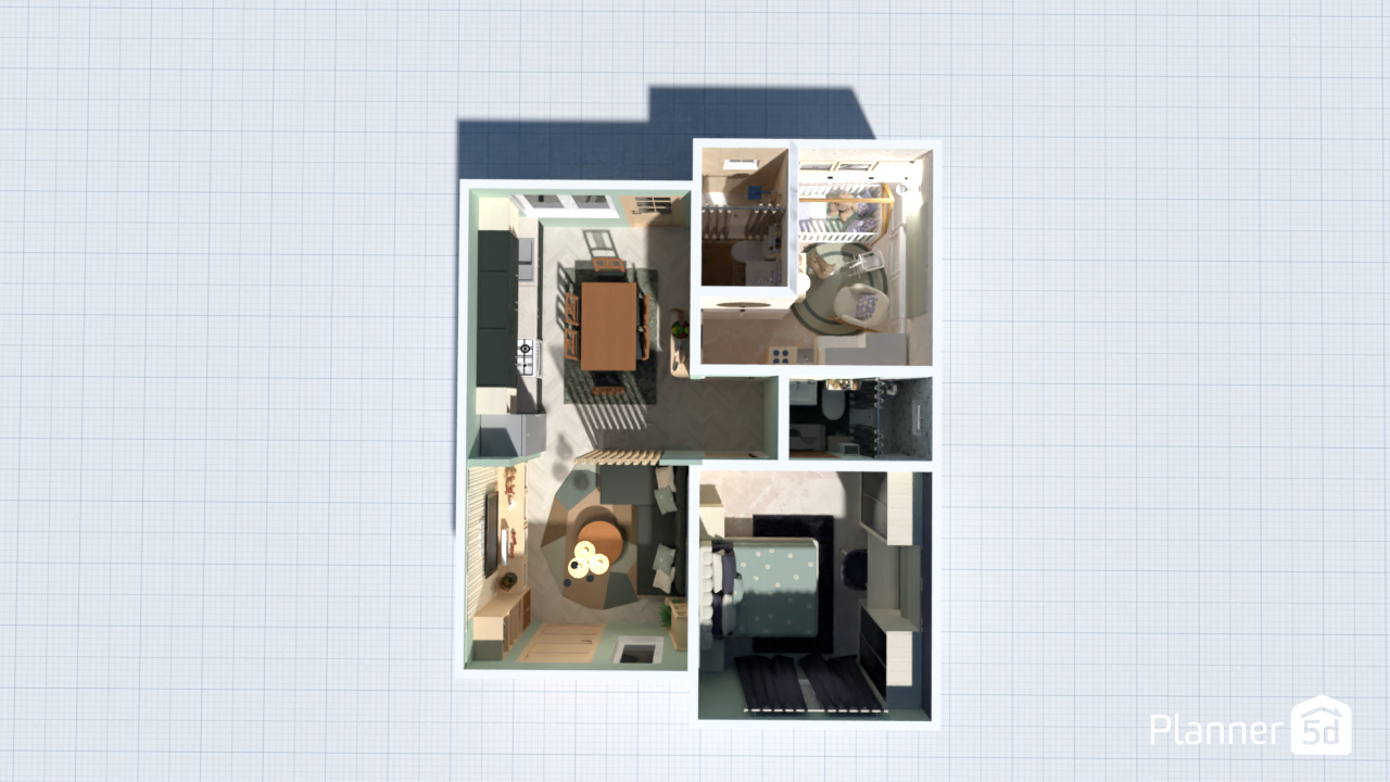 Simple House Plan #19712308 by happyhan