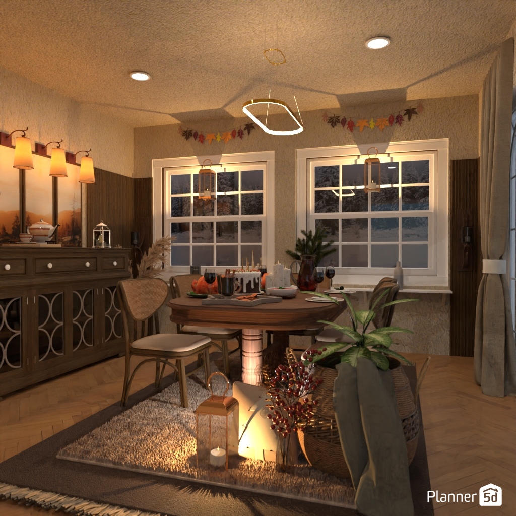 DB: Thanksgiving Day - room shell copy #23401059 by Editors Choice