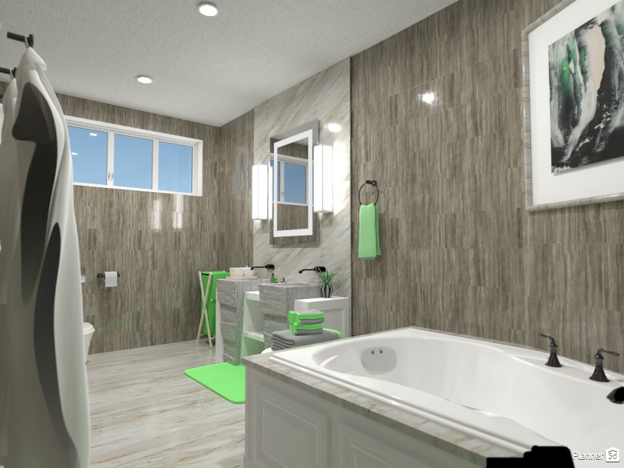 Green bathroom render 1 4056085 by Doggy image