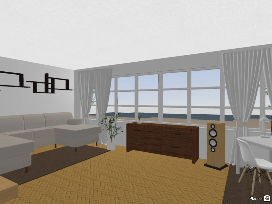 Living Room With Ocean View #3072648 by Gcatdesign07