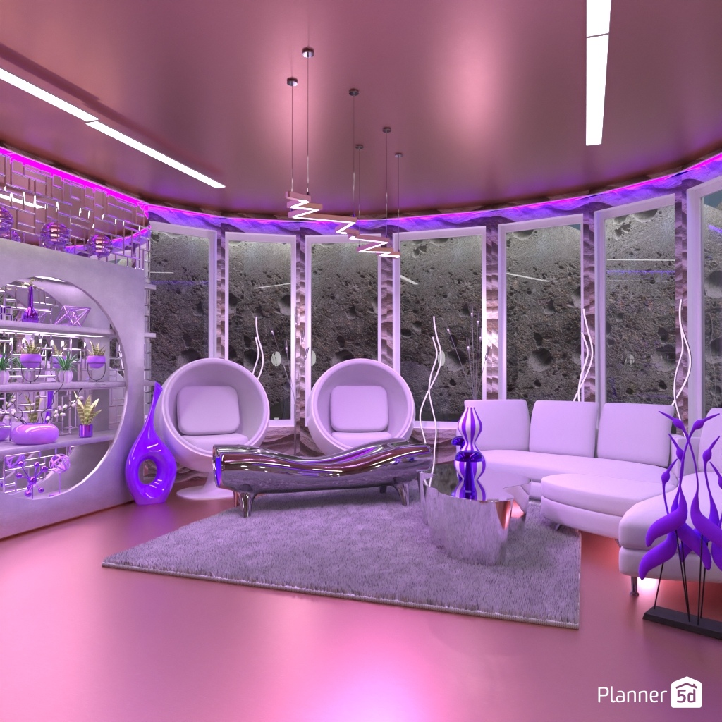 Futuristic Living Room #33839092 by Editors Choice