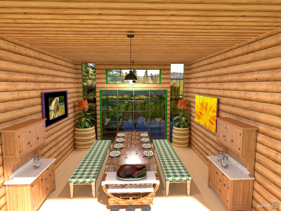 lake dining #972228 by Joy Suiter