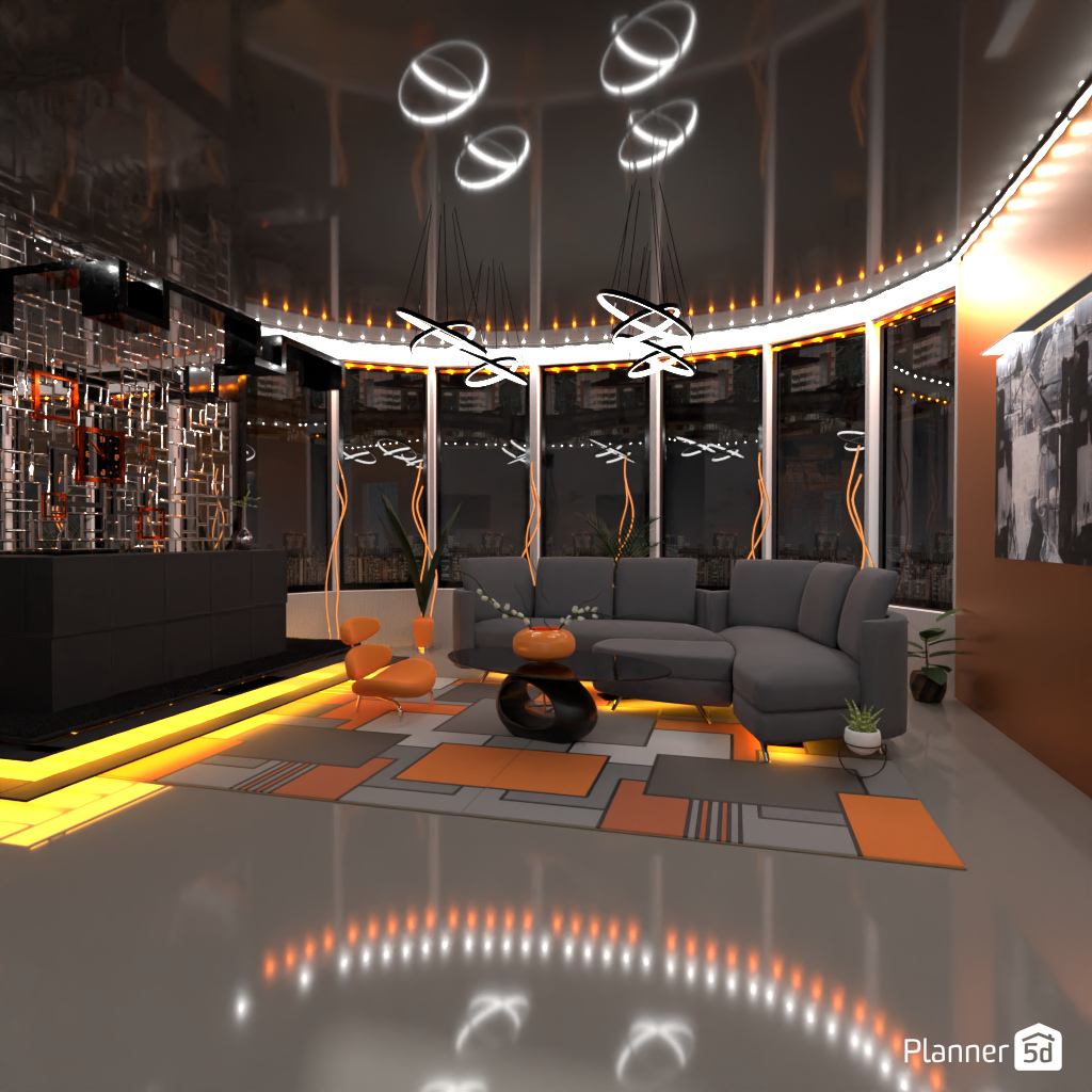 Futuristic Living Room #17038647 by Editors Choice