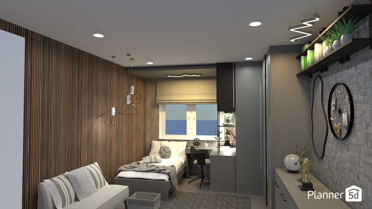 Boy's bedroom. #7628926 by Fla