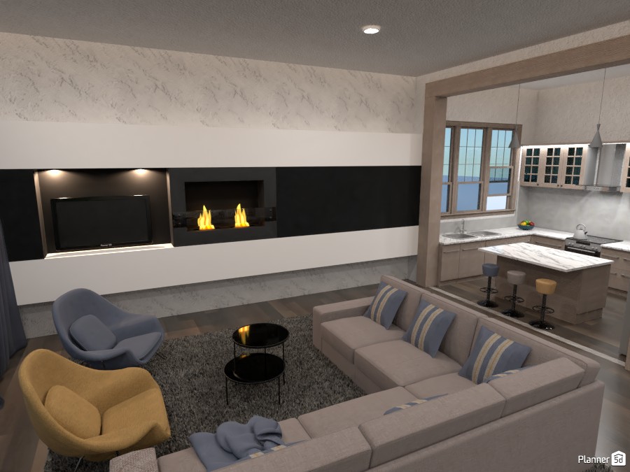 Soggiorno openspace #5413889 by Ely Bnd