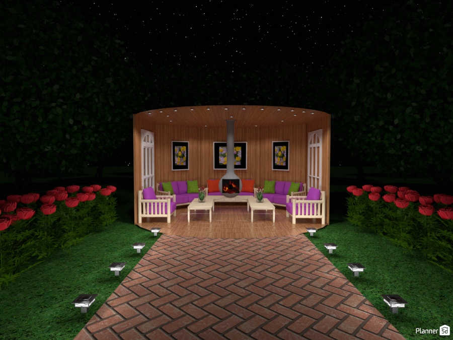 summer roundhouse #1320007 by Joy Suiter