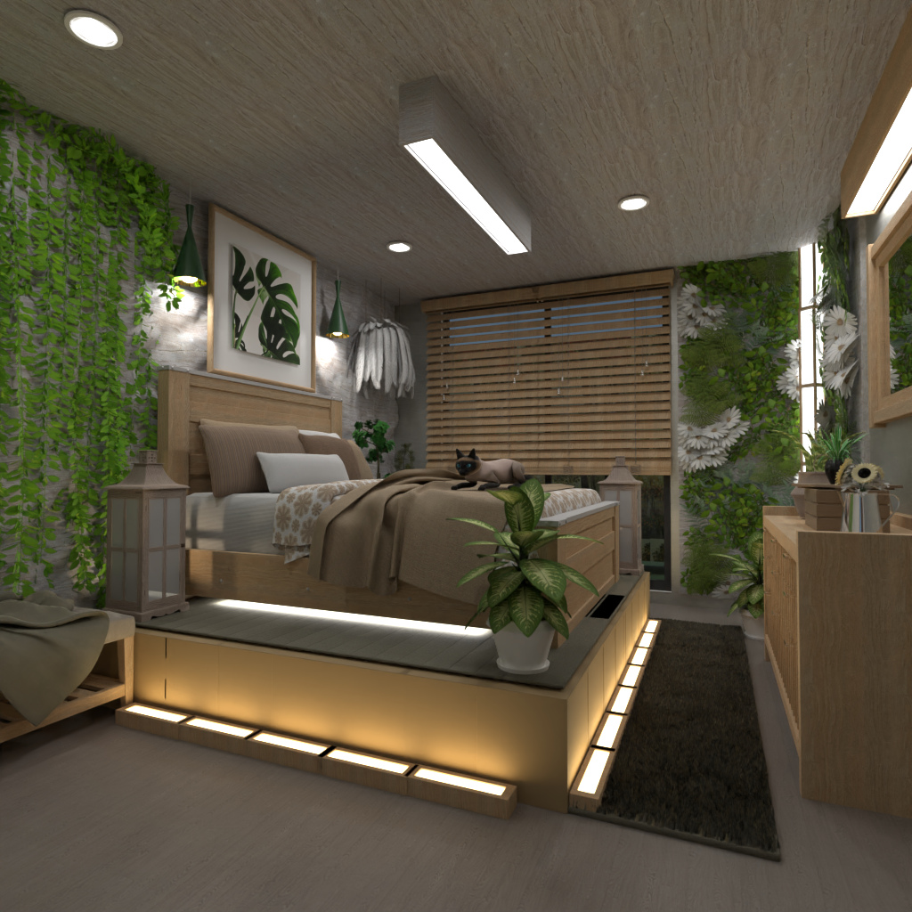 Forest bedroom #12828507 Por Editors Choice