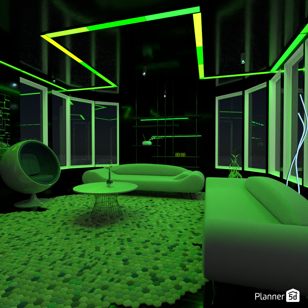 Futuristic Living Room #17000575 by Editors Choice