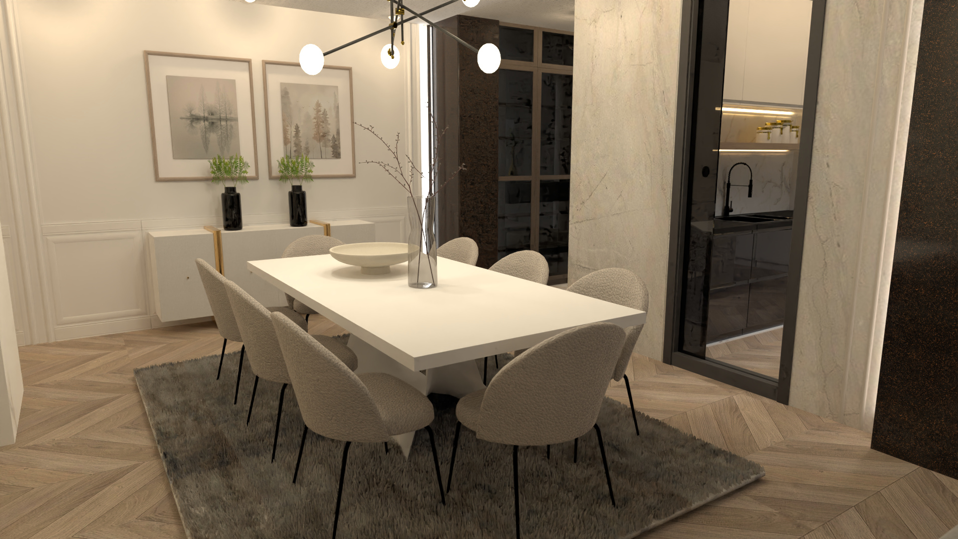 Dining room #12458131 by Tamara Jankovic
