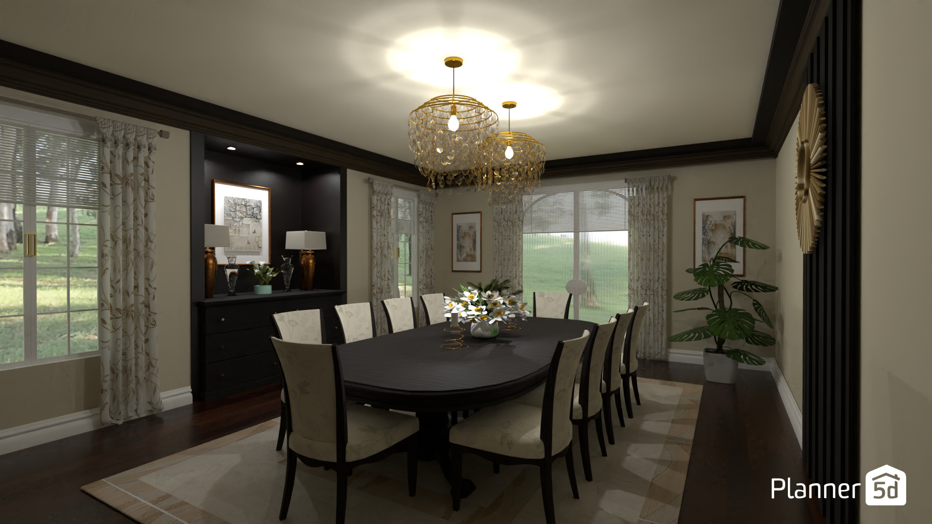 Salón comedor clásico #19122416 by MariaCris