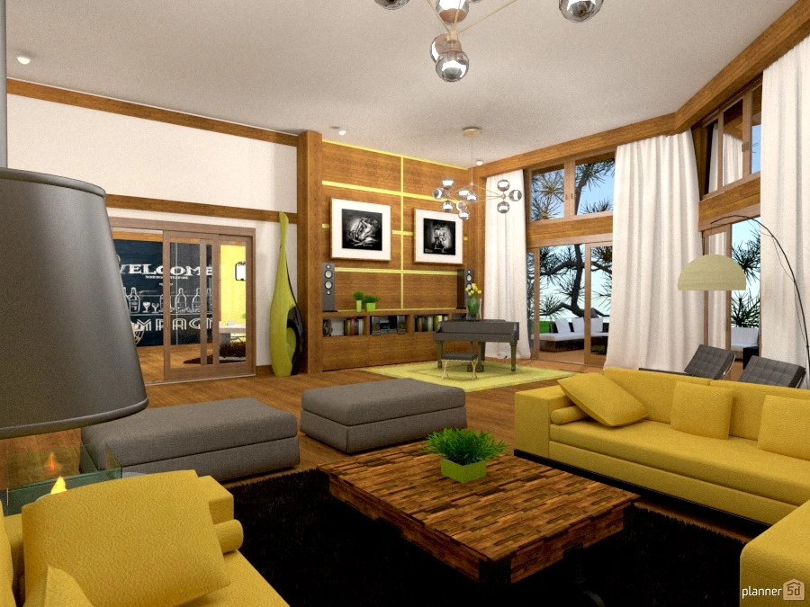 casa in giallo #61162 by Svetlana Baitchourina