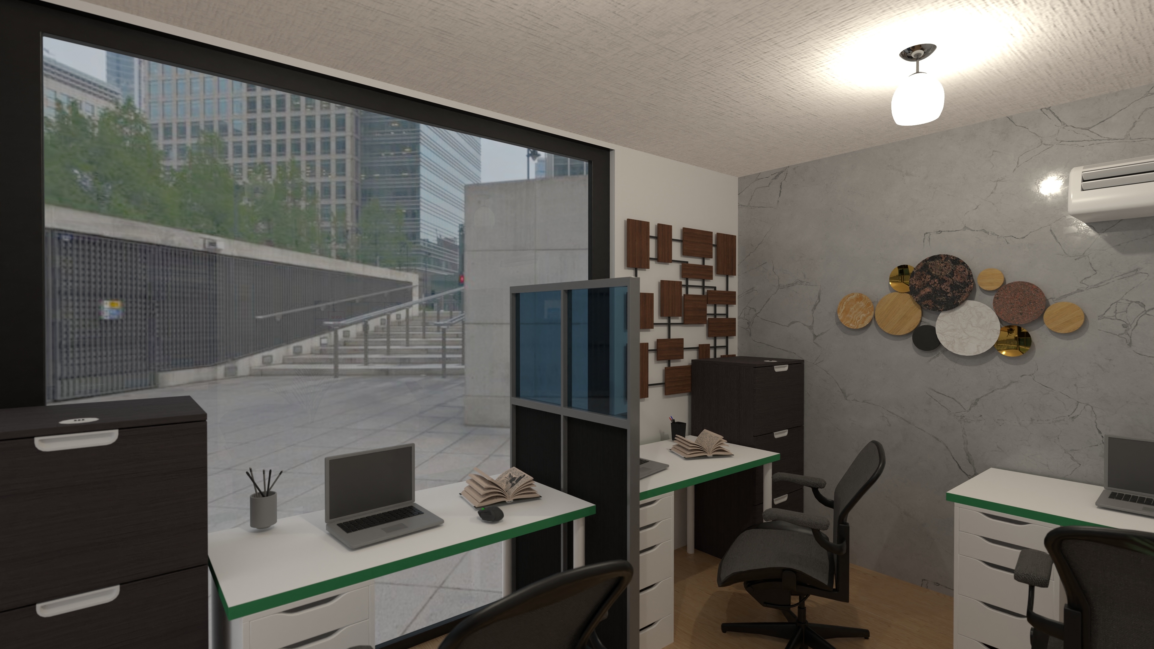 Oficinas en L diseño 2 #25723992 by User 94239071