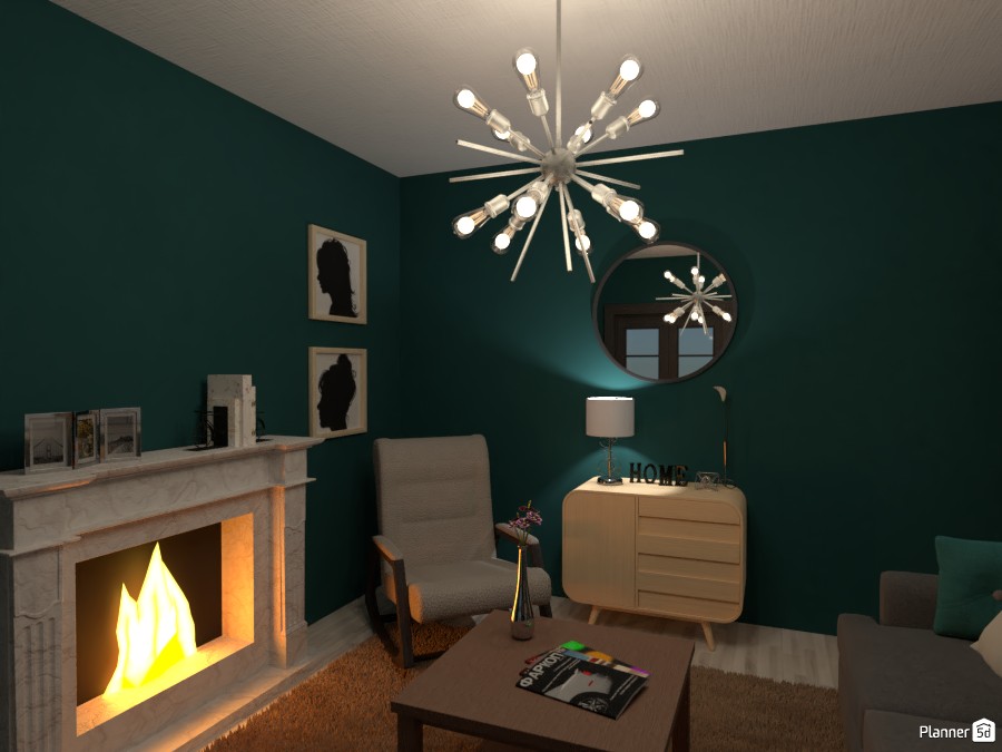 turquoise living room #4411261 by Chani