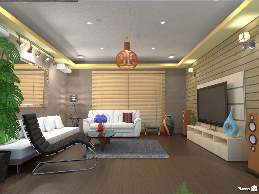 Family Living - Free Online Design | 3D House Ideas - K SANTHANA GOPAL ...