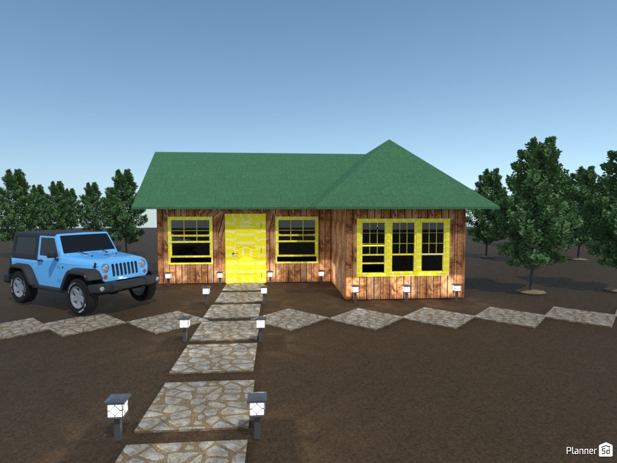 colorful cabin the woods #2039279 by Joy Suiter