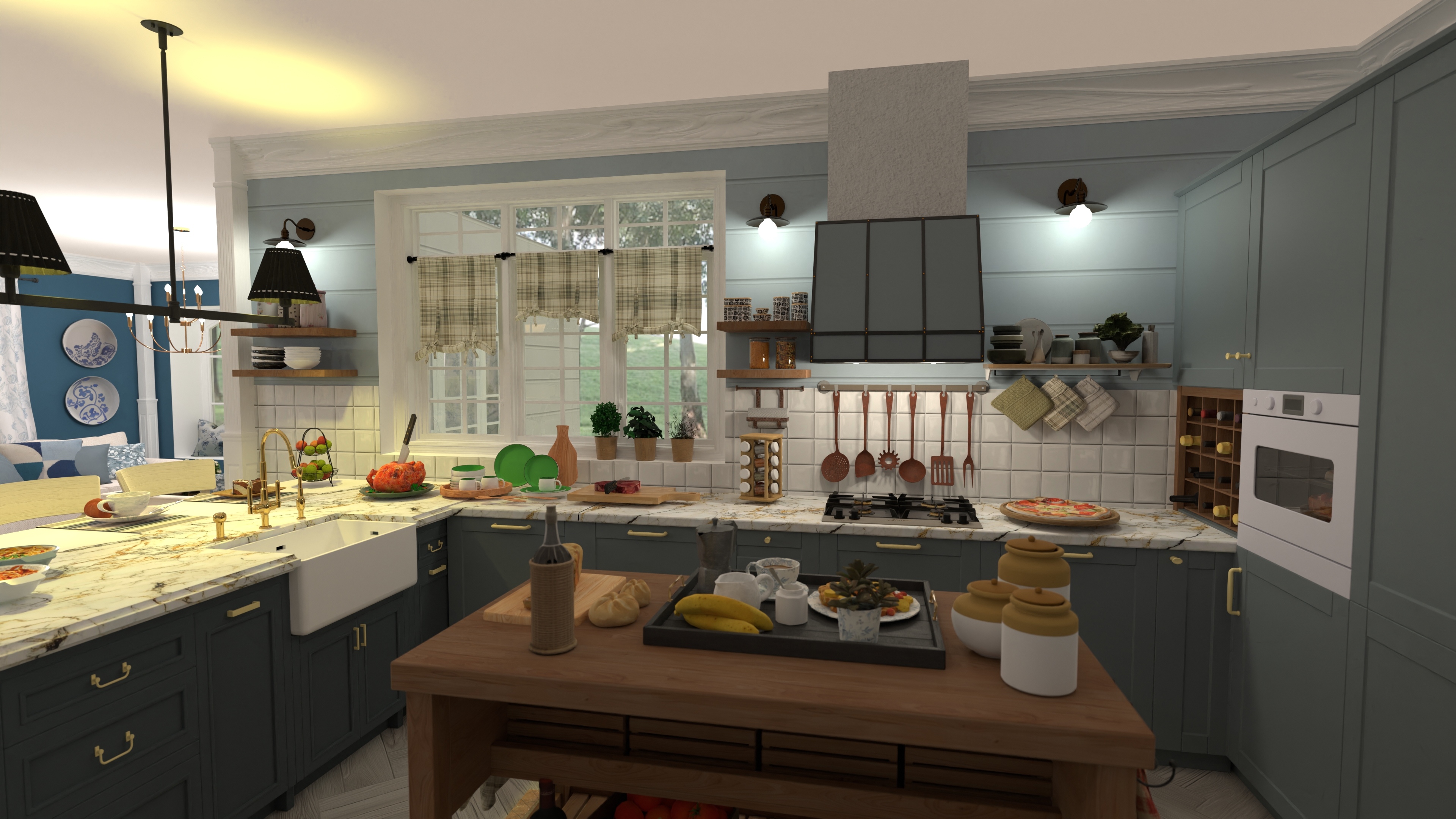 Country Kitchen #3 #26853772 by Moonface