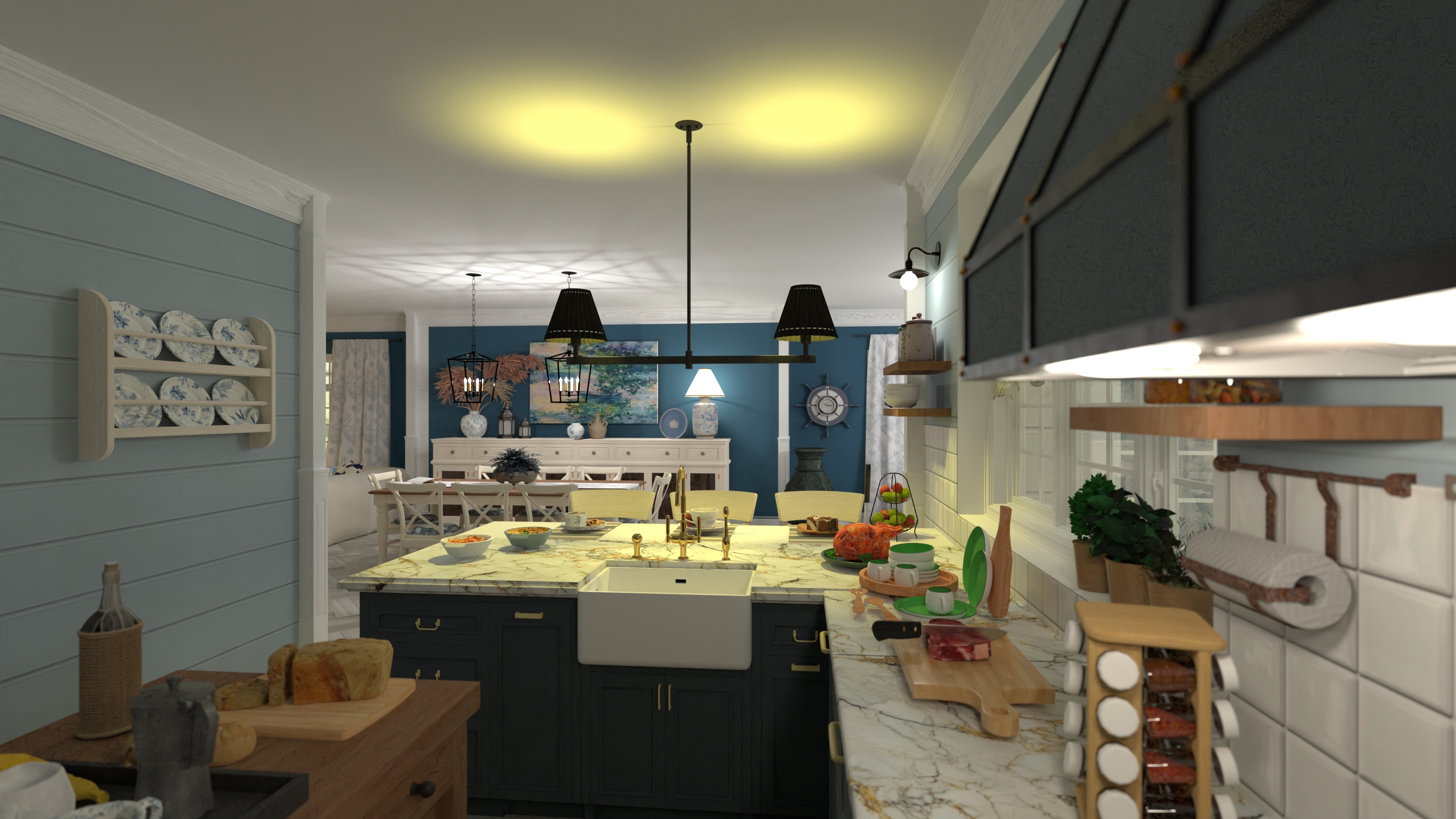 Country Kitchen #1 #26861412 by Moonface