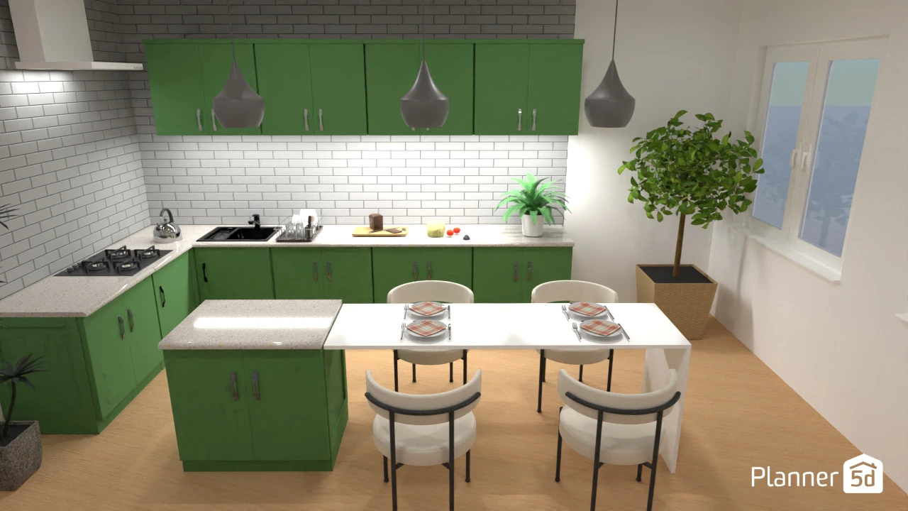 Green kitchen #119692 by Legi Muttaqin