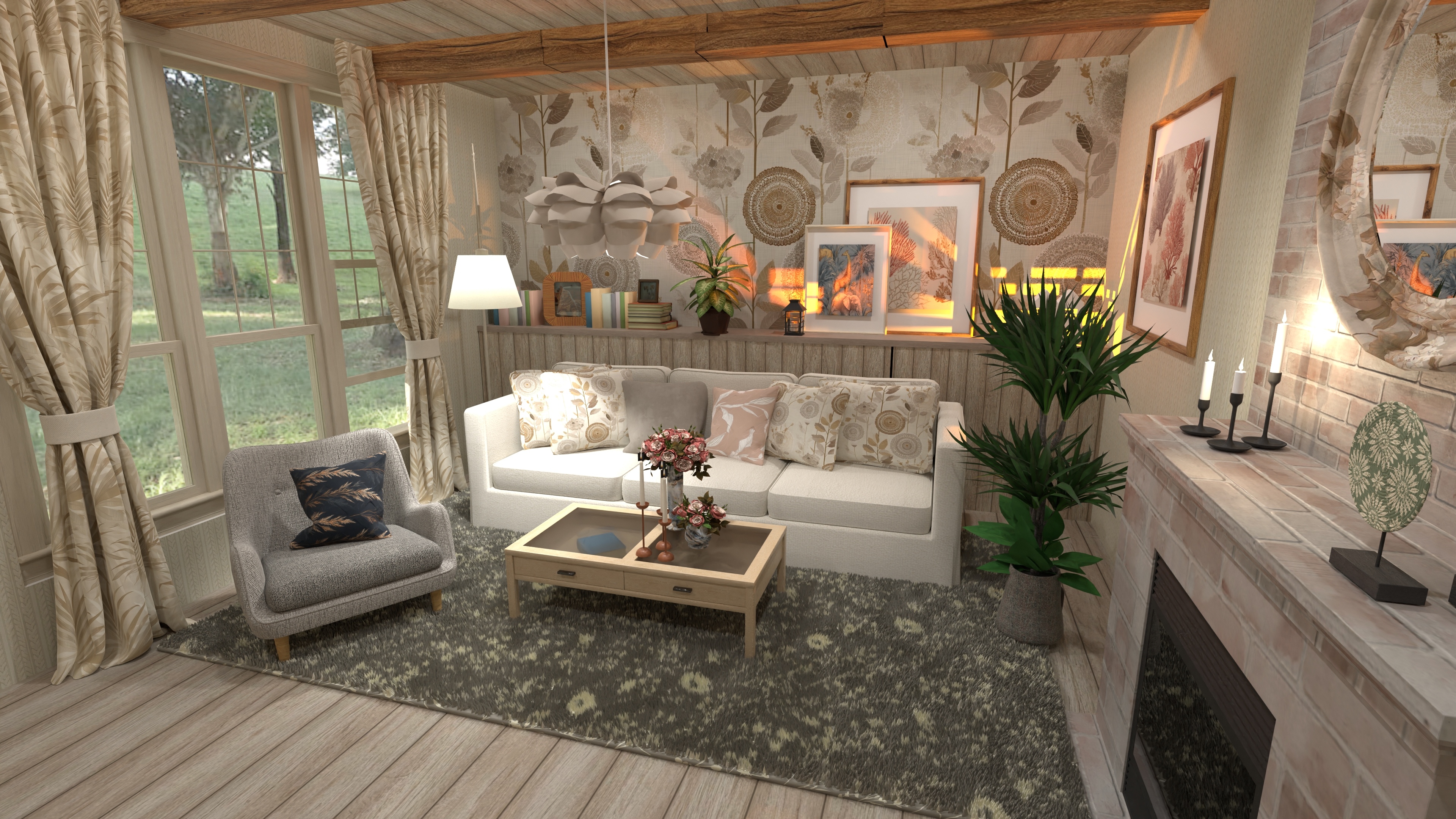 Cozy Scandinavian room #36265404 by Moonface