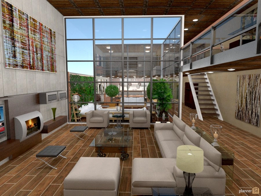 Loft with atrium #84657 by Marina Fragouli/Μαρίνα Φραγκούλη