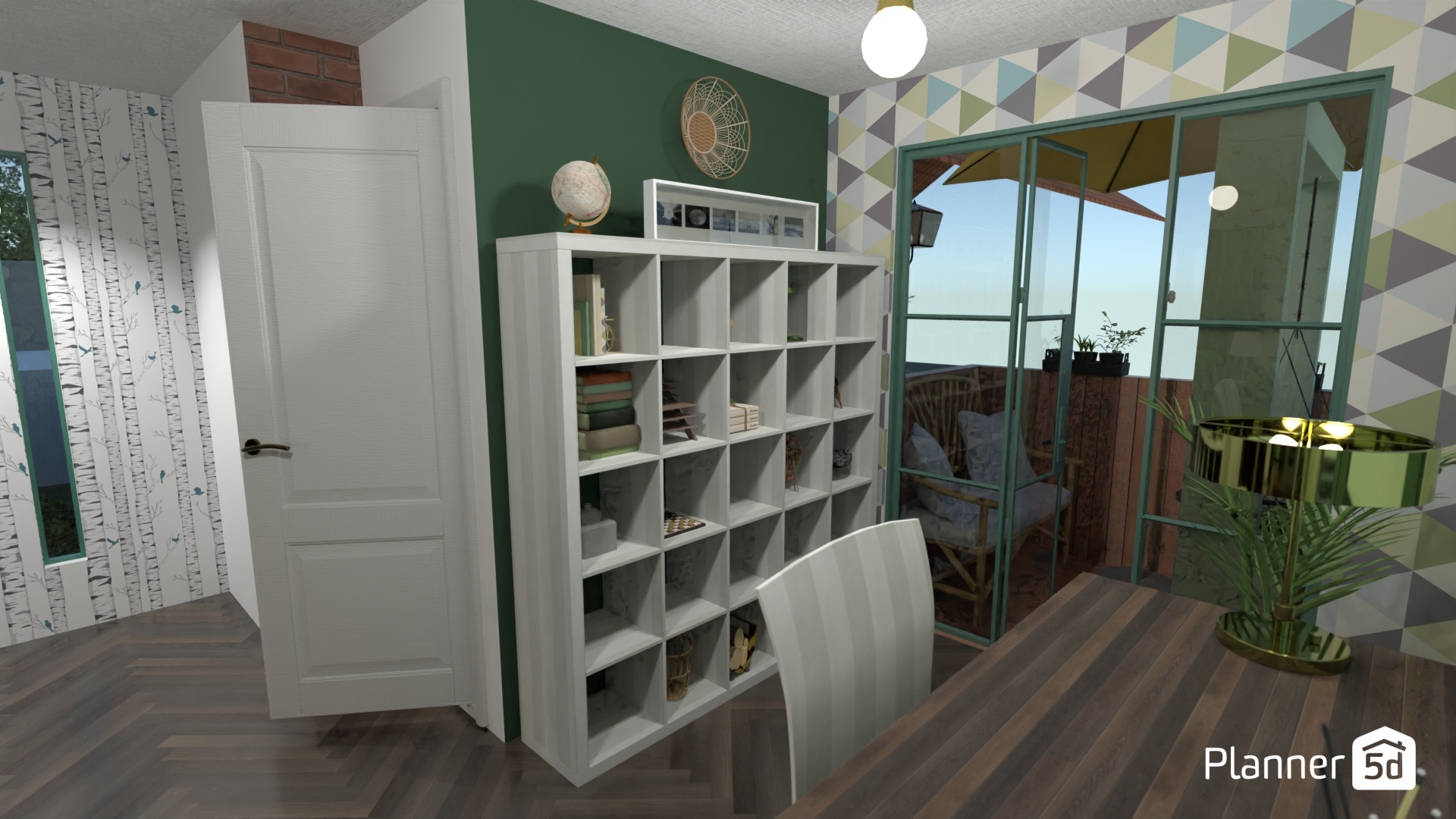 Private office and balcony #27142272 by Pommpla