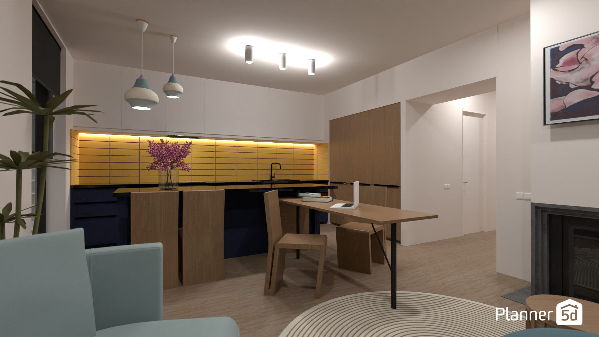 Kitchen island + dining table + desk #20642370 by Darina Doncheva