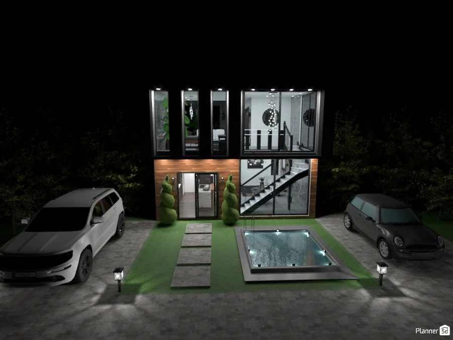 Modern Woodland House #86520 by Annabella