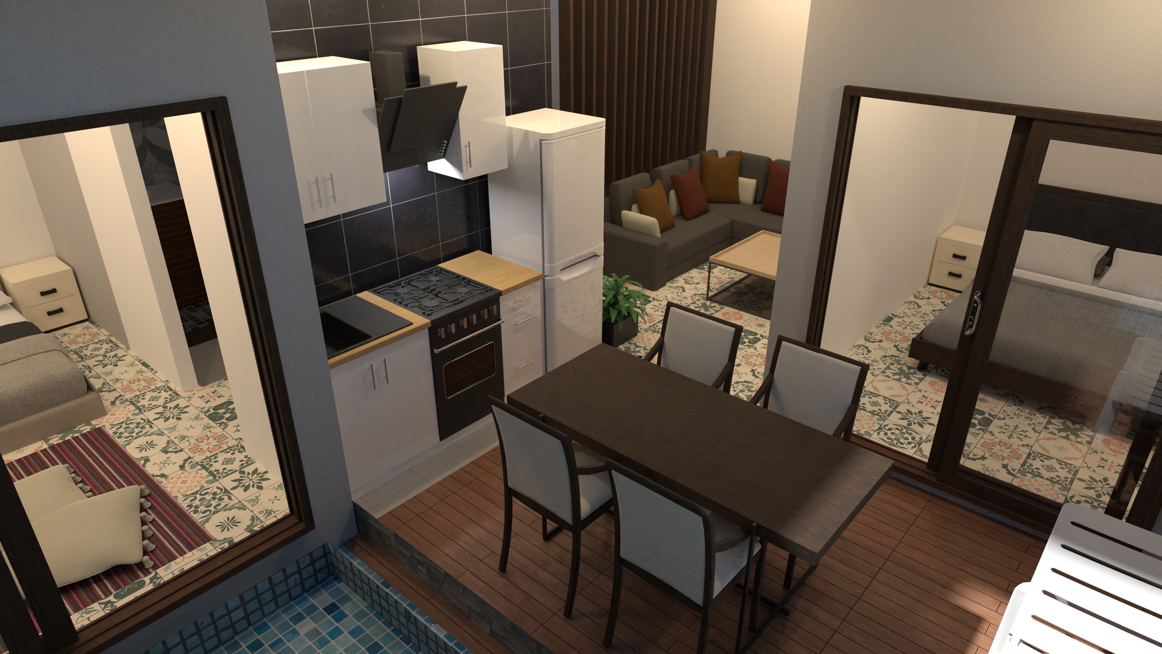 villa jogja 2 kamar lahan 8x8 #23622835 by Noegroho Dewo