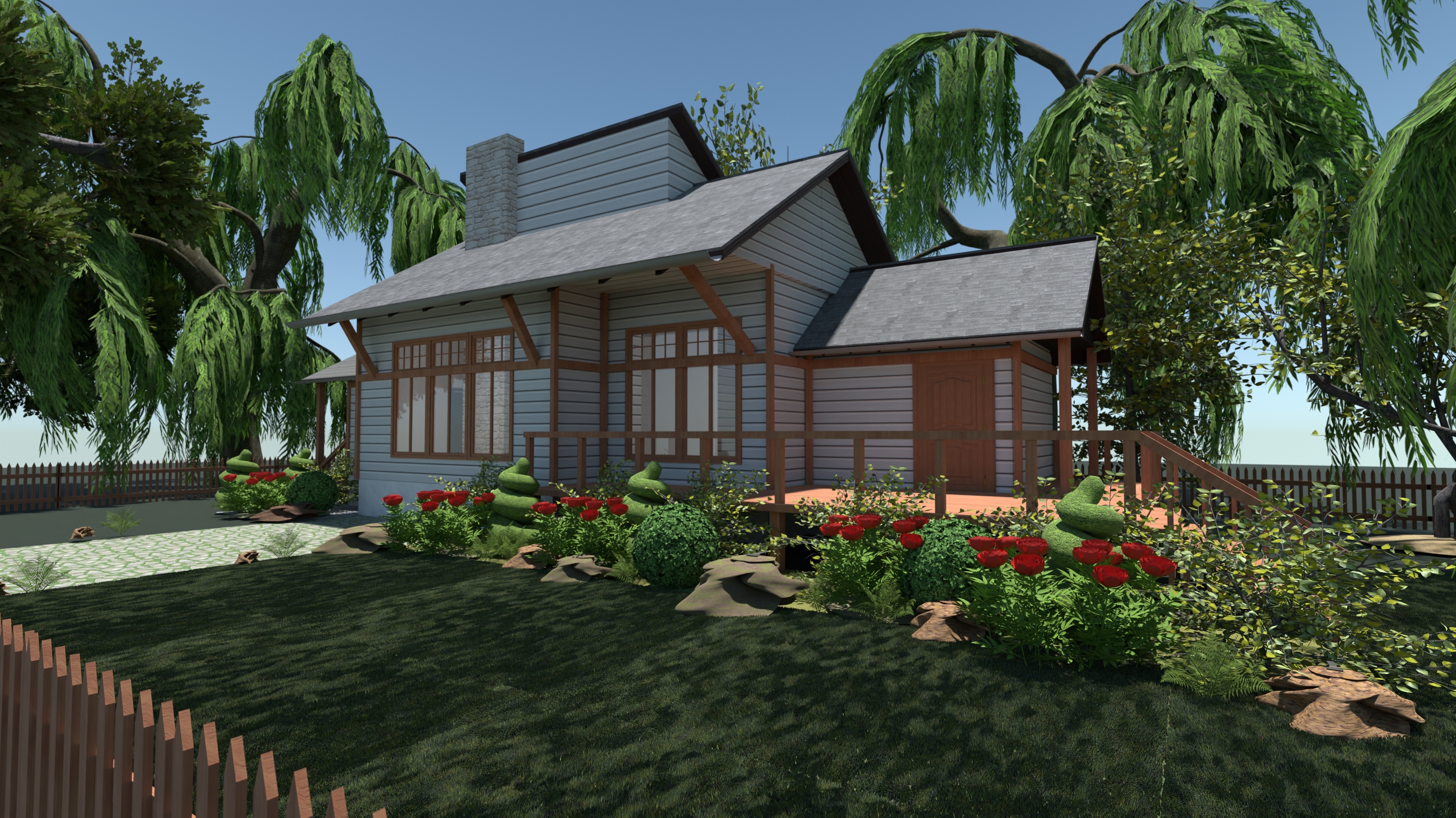 Log Wooden House copy #23191686 by Evelinaa