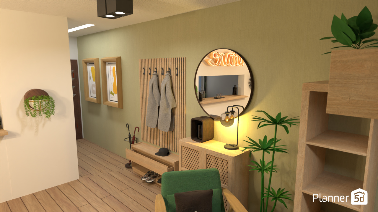 HALL INGRESO DEPA GABRIEL #13885503 by Eugenia Cristina Boccanera-Domos Decoracion Holistica